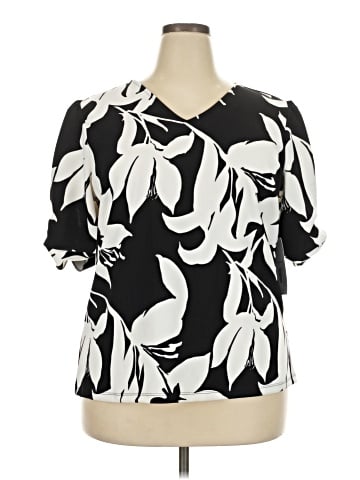 Liz Claiborne Short Sleeve Blouse (view 1)