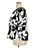 Liz Claiborne Floral Graphic Black Short Sleeve Blouse Size XXL - photo 5