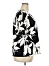 Liz Claiborne Floral Graphic Black Short Sleeve Blouse Size XXL - photo 4