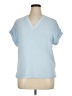 Calvin Klein Blue Short Sleeve Blouse Size XL (estimated) - photo 1