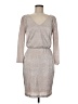Calvin Klein 100% Polyester Metallic Silver Cocktail Dress Size 6 - photo 1