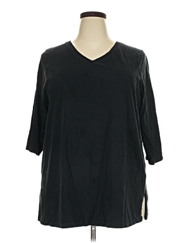 Woman Within 3/4 Sleeve T-Shirt (view 1)