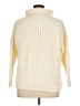 One Step Up 100% Acrylic Ivory Turtleneck Sweater Size L - photo 2