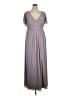 DB Studio 100% Polyester Gray Casual Dress Size 16 - photo 1