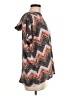 No Comment Chevron-herringbone Gray Short Sleeve Blouse Size M - photo 4