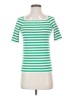 Talbots Stripes Green Short Sleeve T-Shirt Size P (petite) - photo 1