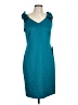 Connected Apparel Solid Teal Casual Dress Size 10 - photo 1