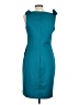 Connected Apparel Solid Teal Casual Dress Size 10 - photo 2
