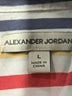 Alexander Jordan 100% Rayon Stripes Pink Short Sleeve Blouse Size L - photo 7