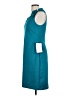 Connected Apparel Solid Teal Casual Dress Size 10 - photo 5