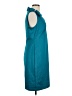Connected Apparel Solid Teal Casual Dress Size 10 - photo 4