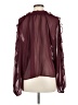 Ann Taylor LOFT Burgundy Long Sleeve Blouse Size M - photo 2