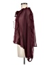 Ann Taylor LOFT Burgundy Long Sleeve Blouse Size M - photo 5
