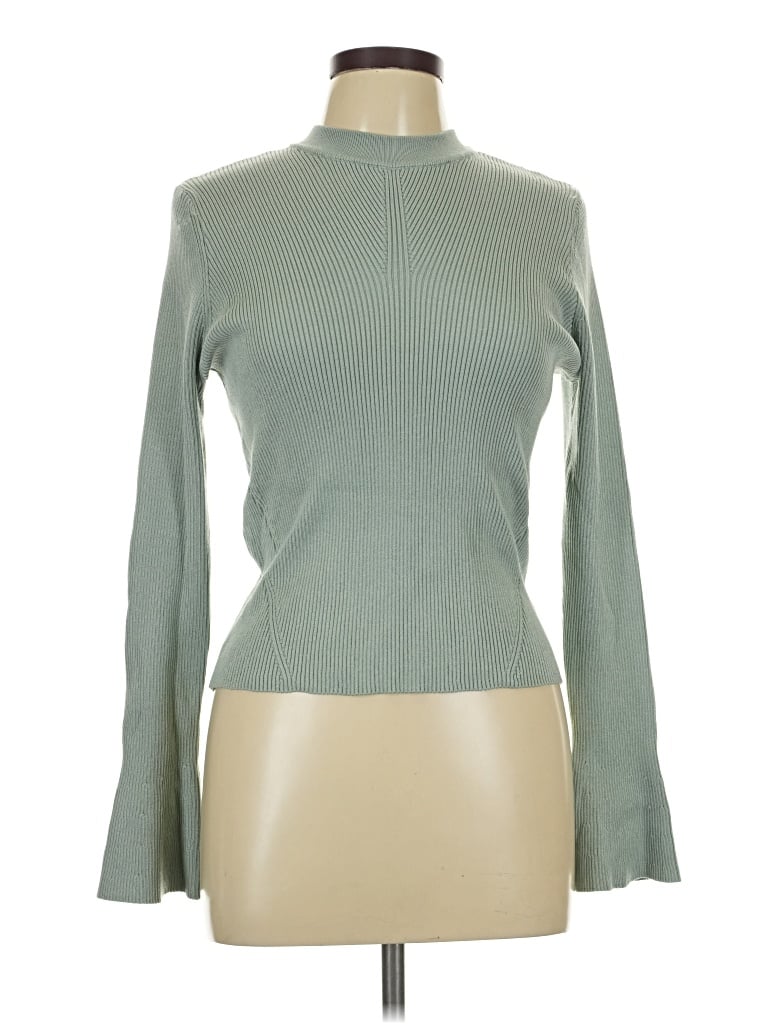Pre-owned Future Collective Turtleneck Sweater In Green