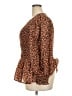 Unbranded 100% Polyester Brown Orange Long Sleeve Blouse Size 3X - photo 5