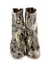 Alexandre Birman 100% Leather Animal Print Ivory Ankle Boots Size EU 38 1/2 - photo 2