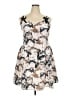 Unbranded Print Ivory Cocktail Dress Size XXL - photo 1