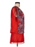 Ella Moss 100% Silk Red 3/4 Sleeve Silk Top Size M - photo 4