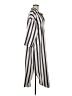 Unbranded Stripes Ivory Casual Dress Size M - photo 4