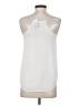 Ann Taylor LOFT 100% Polyester Ivory Sleeveless Blouse Size XXS - photo 2