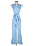 Area Stars Solid Blue Jumpsuit Size S - photo 1
