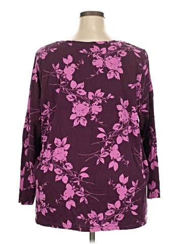 Roaman's 3/4 Sleeve Blouse (view 2)
