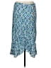 BCX 100% Rayon Paisley Blue Casual Skirt Size L - photo 1