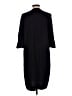 Cos Solid Black Casual Dress Size L - photo 2