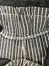 Unbranded 100% Polyester Stripes Gray Black Shorts Size S - photo 3