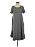 Lularoe Stripes Gray Casual Dress Size S - photo 1