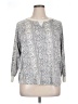 Secret Treasures Paisley Silver Pullover Sweater Size 16 - photo 1