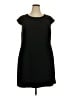 Jones Studio 100% Polyester Solid Black Casual Dress Size 18 - photo 1