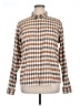 Orvis Checkered-gingham Brown Long Sleeve Button-Down Shirt Size XL - photo 1