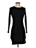 Solemio Solid Black Casual Dress Size S - photo 1