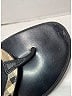 Burberry 100% Leather Gray Black Flip Flops Size EU 40 - photo 4