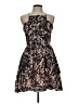 JOA 100% Polyester Print Black Cocktail Dress Size L - photo 1