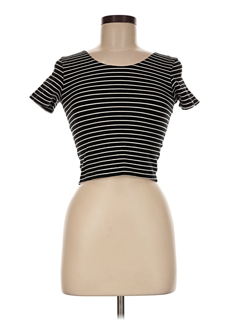 Pre-owned American Apparel Short Sleeve T-shirt In Black