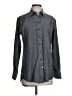 Claridge + King Chevron-herringbone Gray Long Sleeve Button-Down Shirt Size S - photo 1