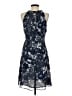 Tommy Hilfiger 100% Polyester Print Blue Cocktail Dress Size 4 - photo 2