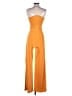 SkyLar Rose Color Block Orange Jumpsuit Size S - photo 2