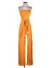 SkyLar Rose Color Block Orange Jumpsuit Size S - photo 1