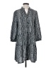Solutions 100% Polyester Gray Casual Dress Size S - photo 1