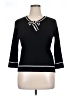 Talbots Black 3/4 Sleeve Top Size XL - photo 1