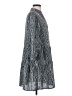 Solutions 100% Polyester Gray Casual Dress Size S - photo 4