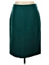 J.Crew 100% Wool Solid Teal Wool Skirt Size 4 - photo 1