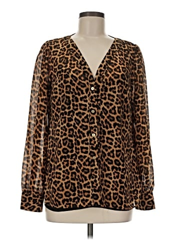 MICHAEL Michael Kors Long Sleeve Blouse (view 1)