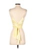 Sherri Hill 100% Polyester Solid Yellow Gold Sleeveless Top Size 4 - photo 2
