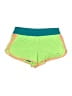 Nike 100% Polyester Color Block Green Athletic Shorts Size M - photo 1