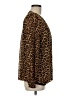 MICHAEL Michael Kors Animal Print Brown Long Sleeve Blouse Size M - photo 4