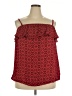 Torrid 100% Polyester Red Sleeveless Blouse Size 2X Plus (2) - photo 1